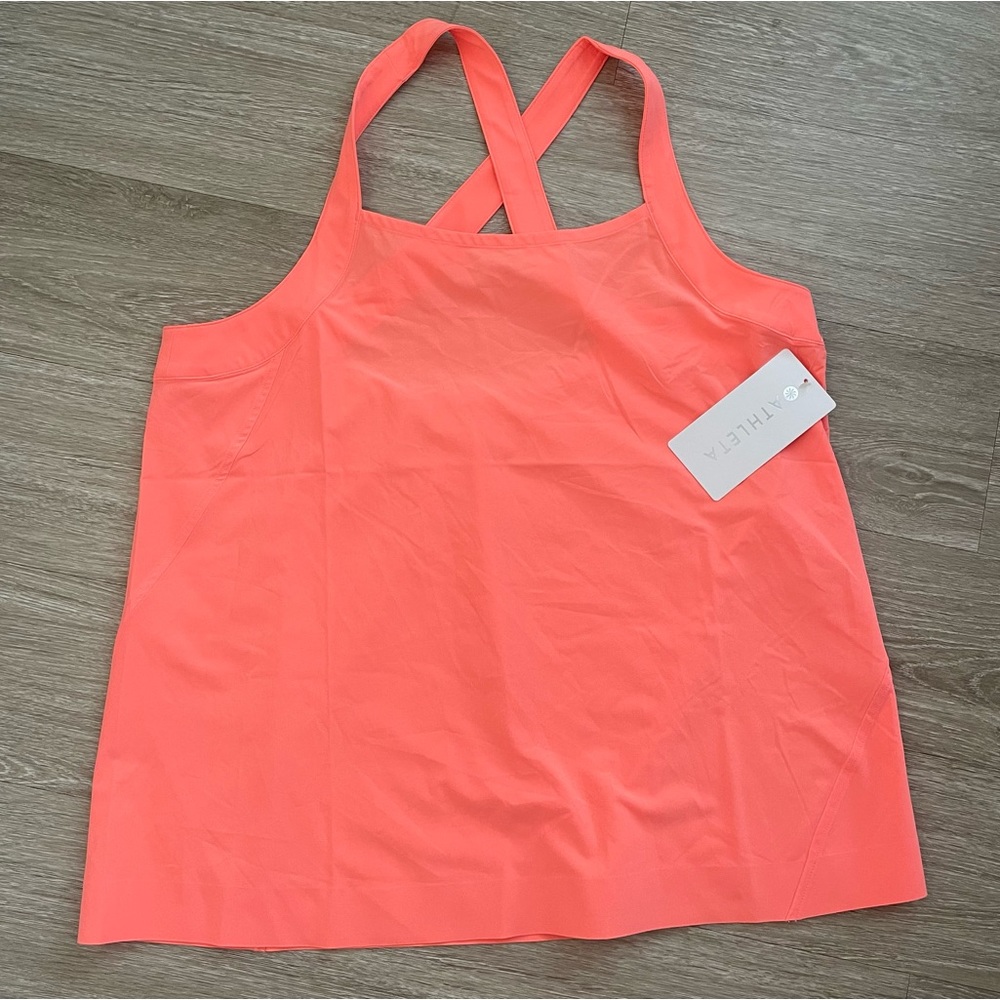 NWT Athleta Arrivial Tank Sunset Glow L